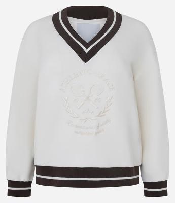 Suéter Oversized Esportivo com Lettering Bordado