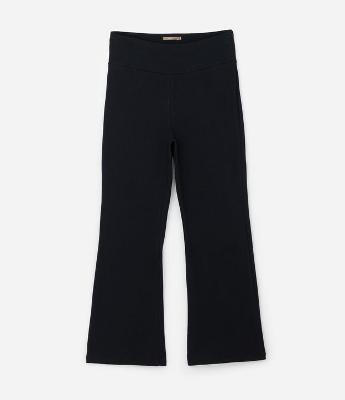Calça Flare Canelada em Ribana com Cós Alto Curve e Plus Size