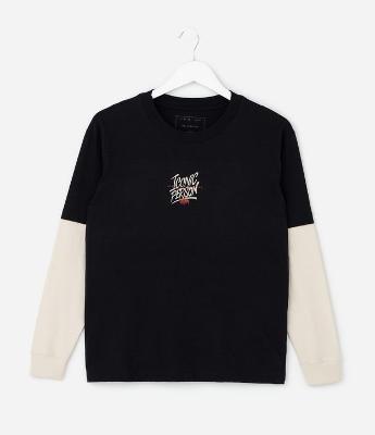 Camiseta Infantil com Estampa Lettering – Tam 5 a 14 Anos