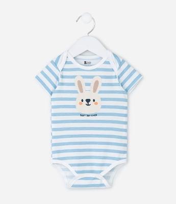 Body Infantil com Estampa de Coelho – Tam 0 a 18 Meses