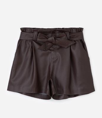 Short Clochard em PU com Faixa Curve & Plus Size