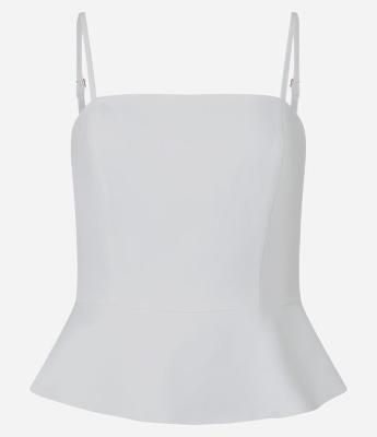 Blusa Peplum em Alfaiataria com Zíper nas Costas