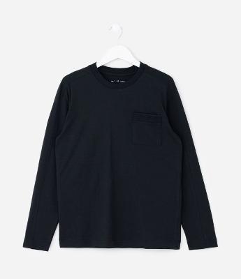 Camiseta Infantil Relaxed com Bolsinho – Tam 5 a 14 Anos