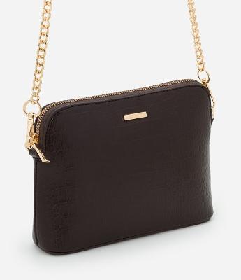 Bolsa Transversal em PU com Corrente Removível