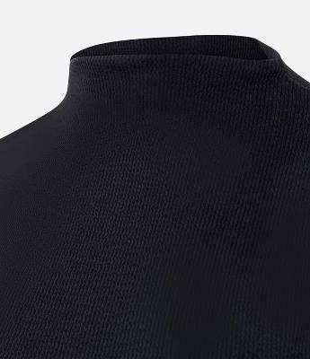 Blusa Canelada Sem Manga em Algodão com Golinha