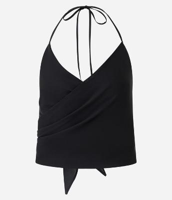 Blusa Frente Única em Chiffon com Decote Transpassado