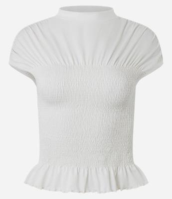 Blusa Sem Manga em Crepe com Golinha Alta