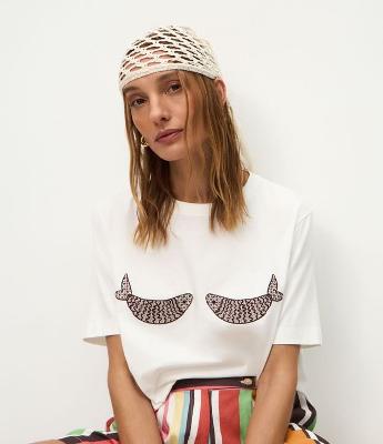 Lenço em Tricô com Franjas