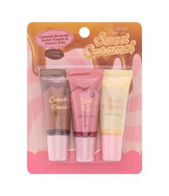 Kit Trio de Balms Labiais Caramel Brownie + Cherry Kiss + Sweet Vanilla Alchemia
