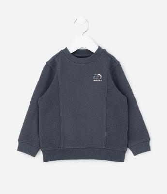 Casaco Infantil em Fleece Canelado com Recortes e Bordado – Tam 1 a 5/6 Anos