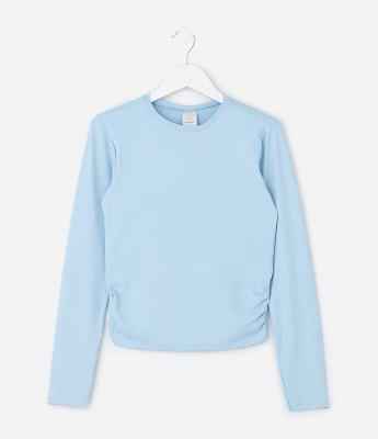 Camiseta Infantil com Franzido Lateral – Tam 5 a 14 Anos