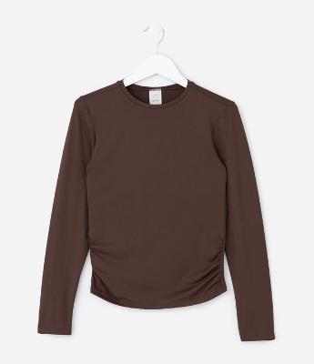 Camiseta Infantil com Franzido Lateral – Tam 5 a 14 Anos