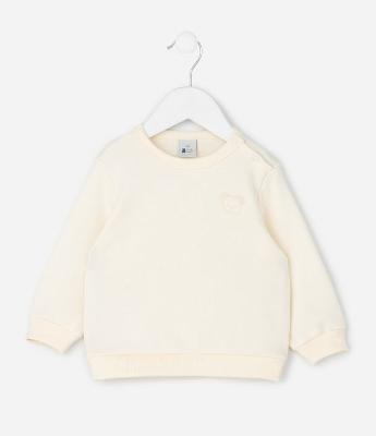 Casaco Infantil com Urso em Silk Localizado – Tam 0 a 18 Meses