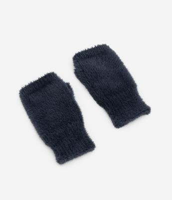 Luva em Tricô com Pelinhos