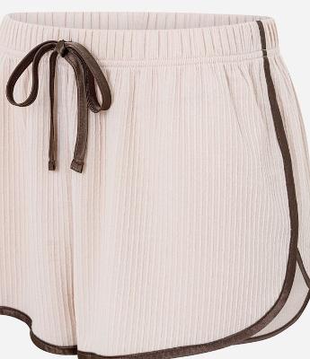 Short de Pijama Peach Touch com Detalhe Acetinado