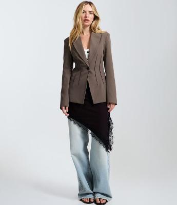 Blazer Hourglass em Alfaiataria