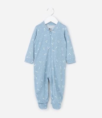 Macaquinho Infantil em Moletinho com Estampa de Estrelas – Tam 0 a 18 Meses