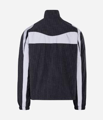 Jaqueta Leve Tecnologico Liso Quadriculado com Painéis Refletivos