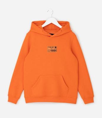 Casaco Infantil com Capuz e Patch Rubber – Tam 5 a 14 Anos