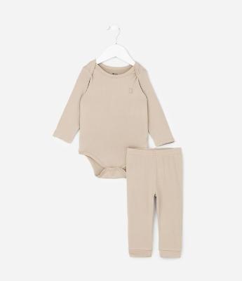 Conjunto Infantil Térmico Body e Calça – Tam 0 a 18 Meses