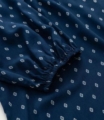 Blusa Bata Estampada em Viscose com Manga 3/4 Curve & Plus Size