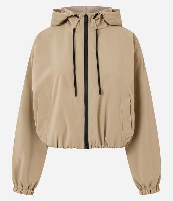 Jaqueta Corta Vento Balonê com Capuz e Zíper