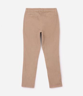 Calça Slim em Sarja Lavada