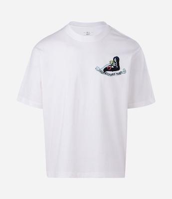 Camiseta Manga Curta em Algodão com Estampa Hora de Aventura