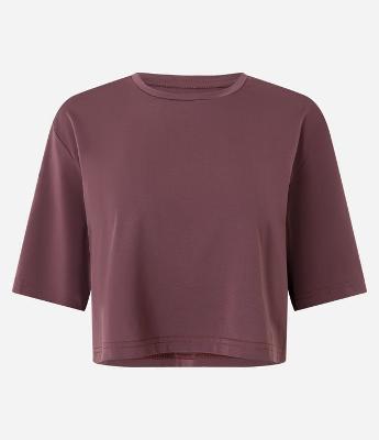 Camiseta Cropped Esportiva em Microfibra