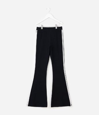 Calça Infantil Flare em Cotton com Listras Laterais – Tam 7 a 16 Anos