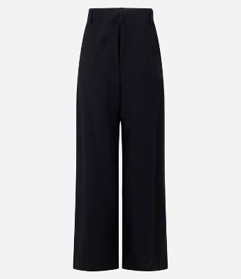 Calça Wide Leg Alfaiatada com Cós Transpassado