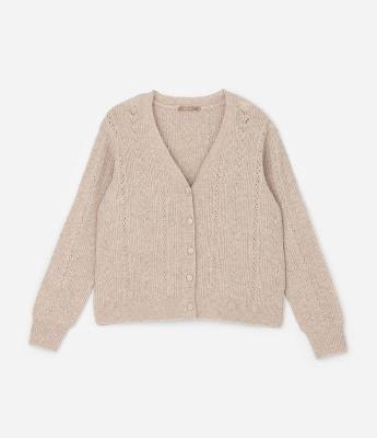 Cardigan Curto e Amplo em Tricô Curve & Plus Size