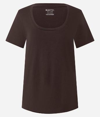 Blusa Básica Manga Curta em Algodão