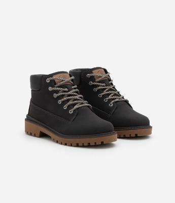 Bota Infantil Coturno com Cadarço Bicolor – Tam 27 a 35