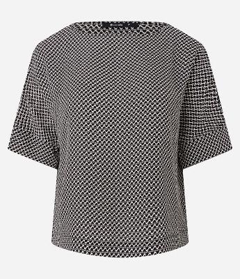 Blusa em Chiffon Pied-de-poule