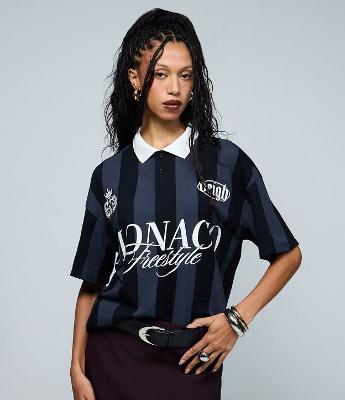 Camiseta em Algodão com Gola Polo Estampa Monaco Veigh