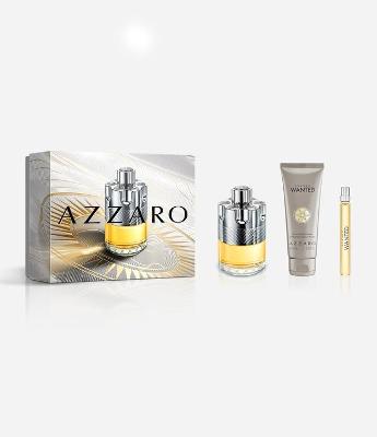 Kit Azzaro Wanted Eau de Toilette 100ml +  Shampoo 75ml + Travel Size 10ml