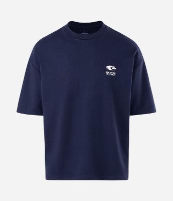 Camiseta Oversized em Malha Encorpada com Estampa Innovation Research
