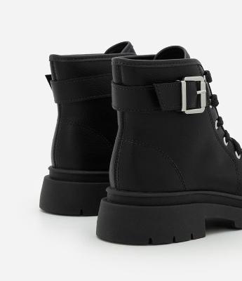 Bota Infantil Coturno com Fivela Lateral – Tam 26 a 36