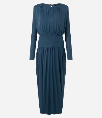 Vestido Longo Transpassado em Ribana 