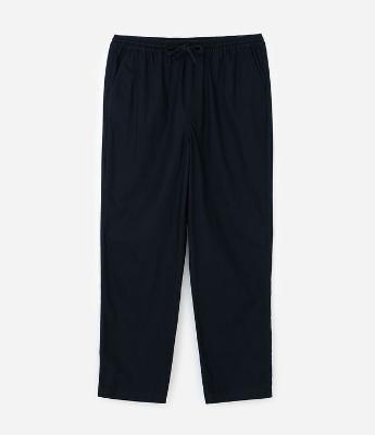 Calça Sarja Lisa com Cós Elástico e Amarração Modelo Relaxed