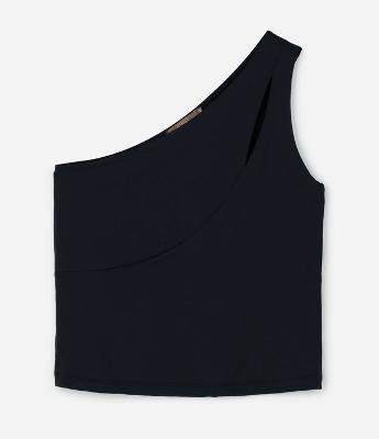 Blusa Ombro Só em Poliamida com Cut Out