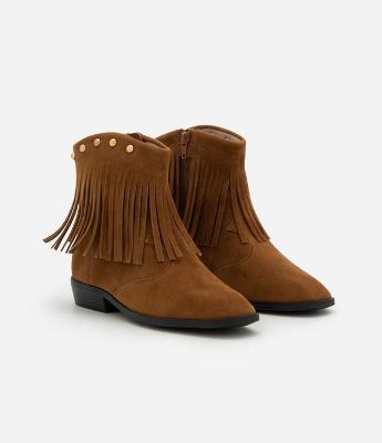 Bota Infantil Western com Franjas – Tam 27 a 35