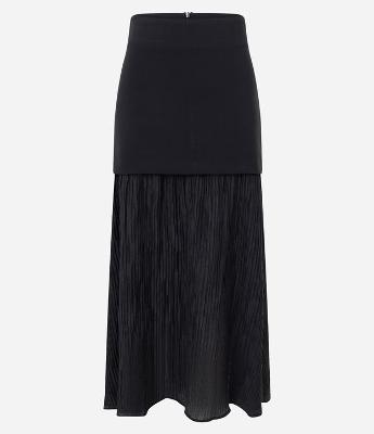 Saia Longa Alfaiatada com Sobreposição