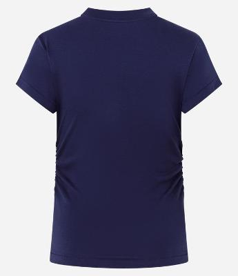 Blusa Manga Curta com Franzido na Lateral