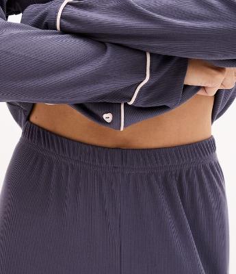 Pijama Americano Longo em Peach Touch