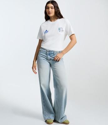 Camiseta em Algodão Estampa Portas Monstros SA