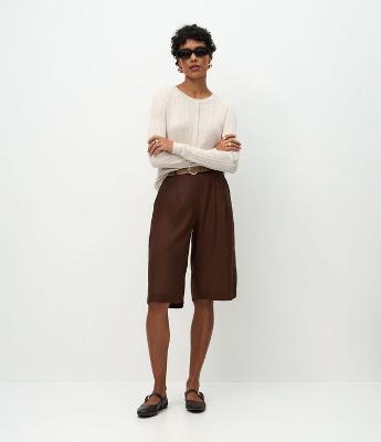 Cardigan Básico Ajustado em Tricô Canelado