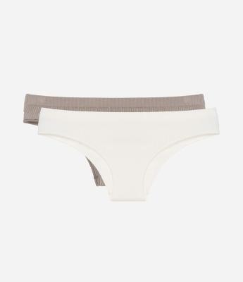 Kit 02 Calcinhas Biquíni Seamless Texturizadas