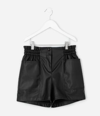 Short Infantil Clochard com Bolsos e Botões – Tam 5 a 14 Anos